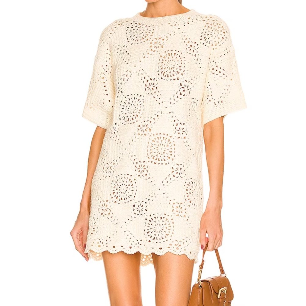Kathan Crochet Mini Dress